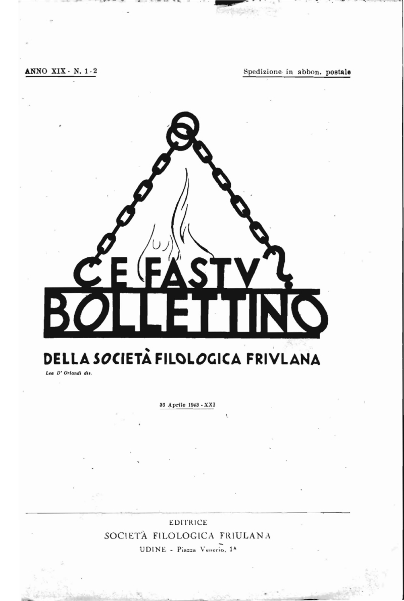 Copertina  Vecchie costumanze di Buia