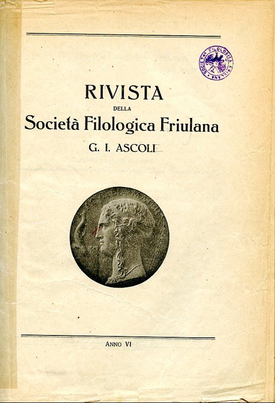 Copertina  L'Atlante linguistico italiano della Società filologica friulana G.I. Ascoli.