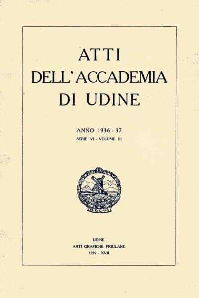 Copertina  Il parlamento della Patria del Friuli : sua origine e costituzione : lettura