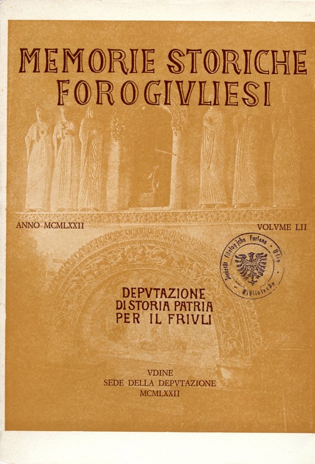 Copertina  Convenzione del 1508 per l'ancona lignea della chiesa di S. Maria di Paluzza